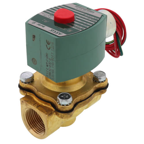 Main product image of 3/4" Normally Closed, 2-Way Brass Solenoid Valve (120/60VAC)