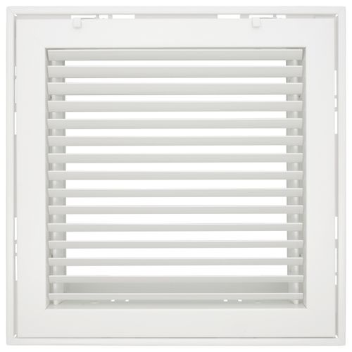 Main product image of 12" x 12" Steel Fixed Bar Filter Grille w/ 2" Filter (White)