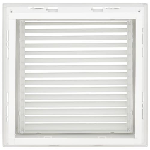 Main product image of 12" x 12" Steel Fixed Bar Filter Grille w/ 2" Filter (White)