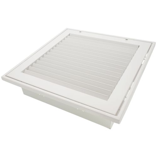 Main product image of 12" x 12" Steel Fixed Bar Filter Grille w/ 2" Filter (White)