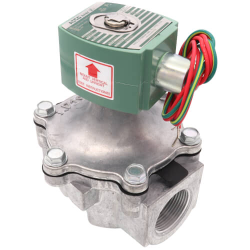 Main product image of 1-1/4" Aluminum Solenoid Air Valve, 1,730,000 BtuH Max, 32 Cv (12 VDC)