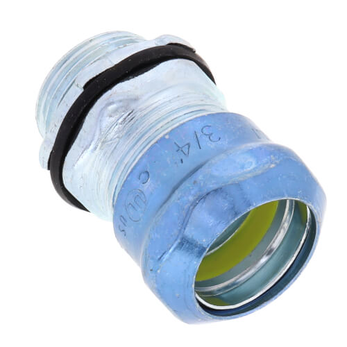 Main product image of 3/4" Steel EMT Compression Connector - Rain Tight/Concrete Tight