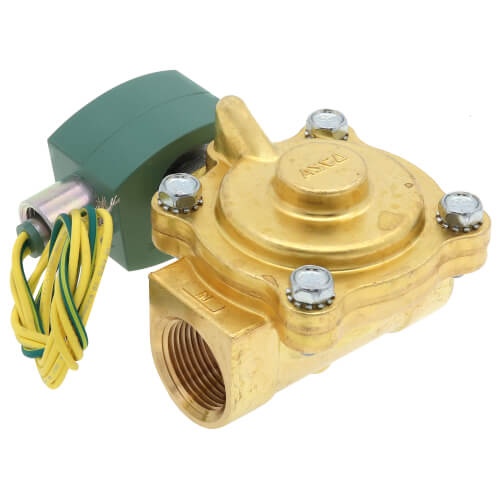 Main product image of 1" NPT Normally Closed 2-Way Hot Water/Steam Solenoid Valve (120/60AC)