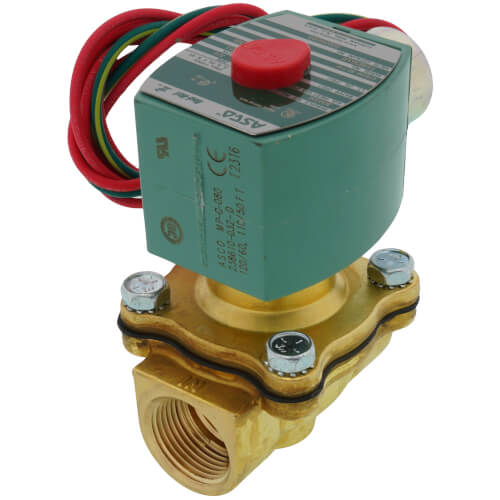 8222G095 Asco RedHat 8222G095 3/4" NPT Normally Closed 2Way Brass