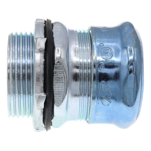 Main product image of 1-1/4" Steel EMT Compression Connector - Rain Tight/Concrete Tight