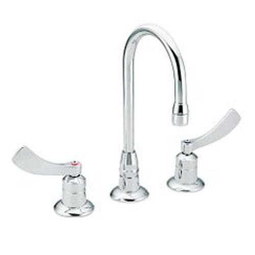 Main product image of M-Dura Commercial Bar Faucet w/ 2 Smooth Wrist Blade Handles, 1.2 GPM, Chrome, 8248SMF12
