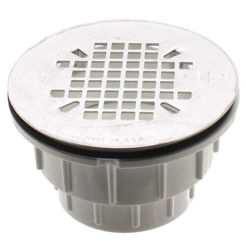82527P Sioux Chief 82527P 2" PVC Shower Drain w/ Snap In 18 Gauge