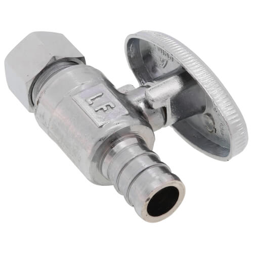 Main product image of 1/2" PEX Straight Stop (1/4 Turn) (Lead Free)