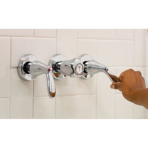Main product image of Three Handle Single Function Bathtub & Shower Vavle w/ Trim, 82663 (Chrome)