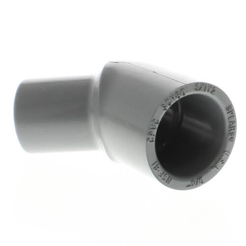 Main product image of 3/4" Spigot x 3/4" Socket CPVC Schedule 80 45° Street Elbow