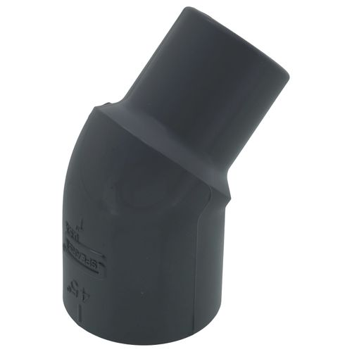 Main product image of 1" PVC Schedule 80 45° Street Elbow (Spigot x Socket)