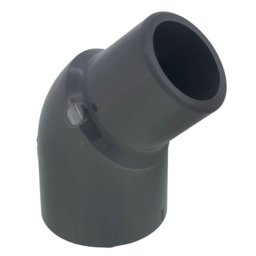 Main product image of 1-1/2" PVC Schedule 80 45° Street Elbow (Spigot x Socket)