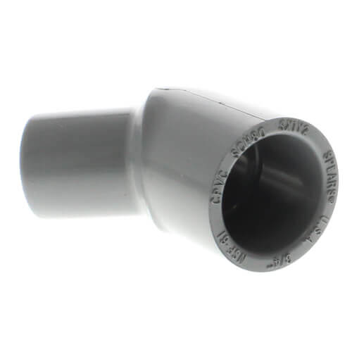 Main product image of 3" Spigot x 3" Socket CPVC Schedule 80 45° Street Elbow