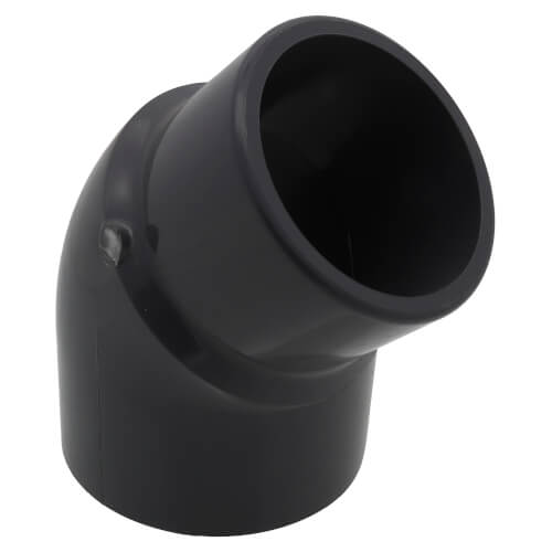 Main product image of 4" PVC Schedule 80 45° Street Elbow (Spigot x Socket)