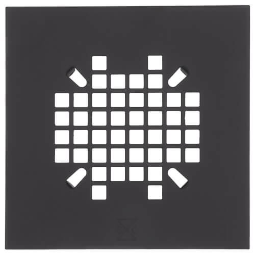 Main product image of 4-1/4" Square Snap-In Strainer PVD Matte Black Finish