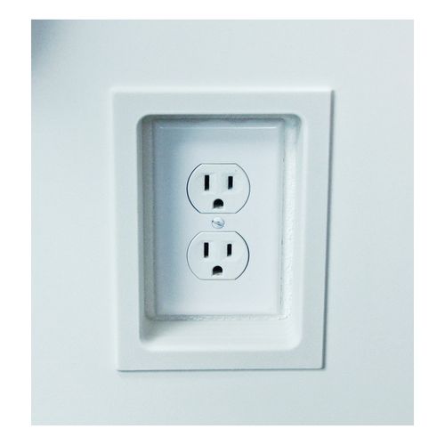 Main product image of Plug/Receptacle Electrical Trim Ring - Almond