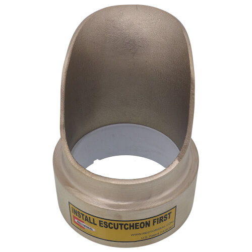 82703 Rectorseal 82703 3" GON Glue On Nozzle and Escutcheon (Cast