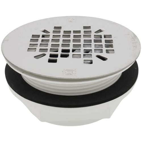 Main product image of PVC No-Caulk Shower Module Drain w/ Snap-in Stainless Steel Strainer