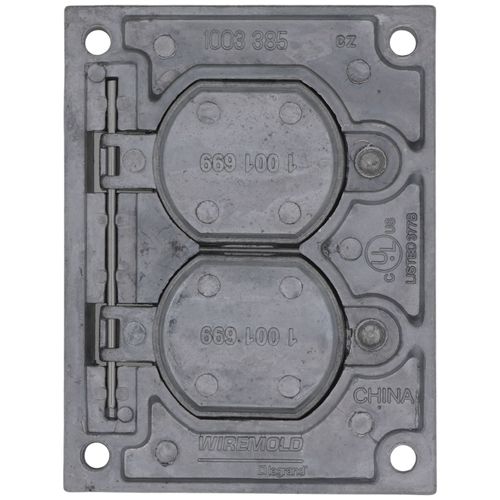 Main product image of Aluminum Duplex Cover Plate for Omnibox and Modulink Floor Boxes