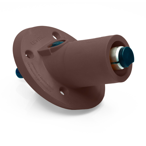 Main product image of 22 Series Panel Mount Receptacle, Male, 690A Max, 600V 30 Degree Angle, 1.00"L Threaded Stud Termination, 250-777 MCM Cable Range (Brown)