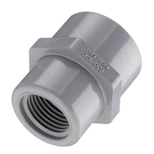 Main product image of 3/4" x 1/2" CPVC Schedule 80 Reducer Coupling (FPT)