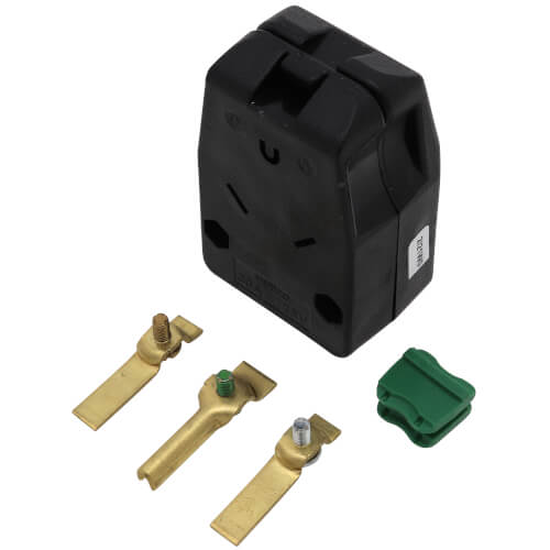 Main product image of Industrial Grade Angle Plug, 2P, 30A, NEMA TT-30P - Black (125V)