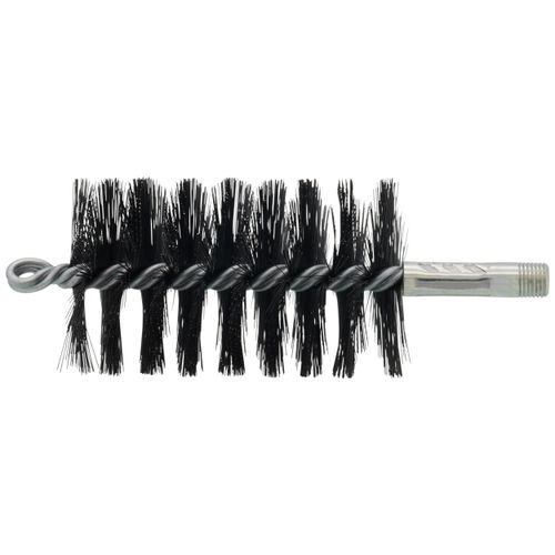 Main product image of 2-3/4" Single Spiral Black Oil Tempered Wire Brush for 3" Flue (8" Total Length)