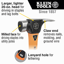 Main product image of Lineman's Claw Milled Hammer