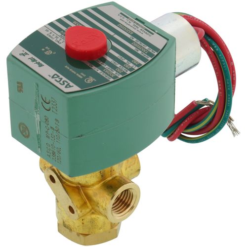 Main product image of 1/4" Normally Open, 3-Way Solenoid Valve (120V)