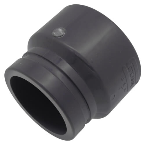 3" PVC Schedule 80 Grooved Coupling Adapter (Groove x Socket)