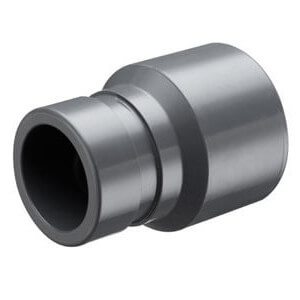 6" PVC Schedule 80 Grooved Coupling Adapter (Groove x Socket)