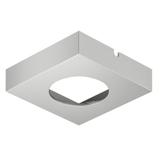 Main product image of Undermounted Light Housing Square Metal Surface Mount Trim Ring - Silver