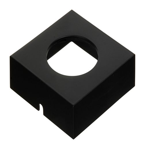 Main product image of Undermounted Light Housing Square Metal Surface Mount Trim Ring - Black