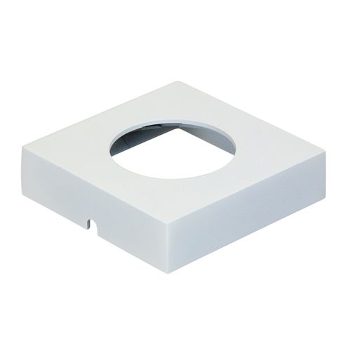 Main product image of Undermounted Light Housing Square Metal Surface Mount Trim Ring - White