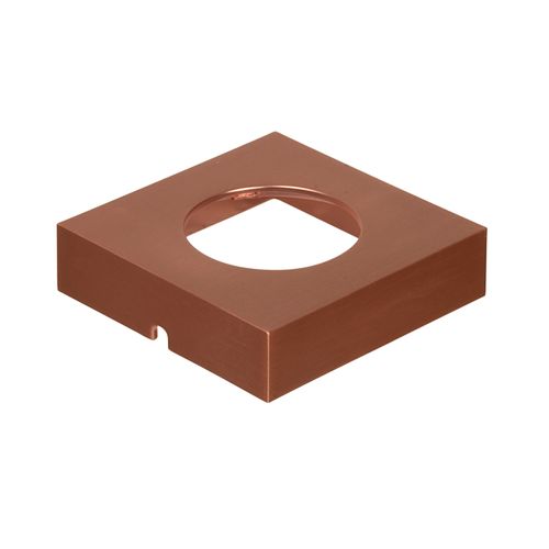 Main product image of Undermounted Light Housing Square Metal Surface Mount Trim Ring - Copper