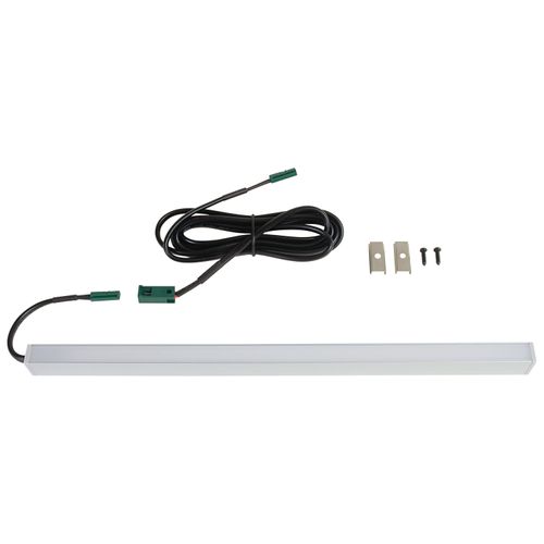 Main product image of 15" Surface Mounted End Light Bar w/ Linkable Cable, Fits 18" Cabinet Width - Silver