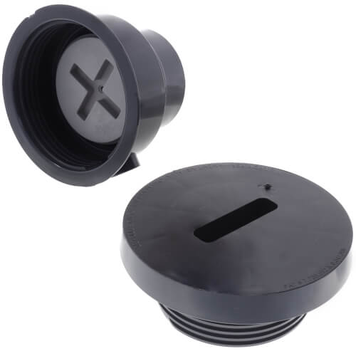 Main product image of 3" x 4" PVC FinishLine Adjustable Rough-In Cleanout w/ Coring Plug (Hub)