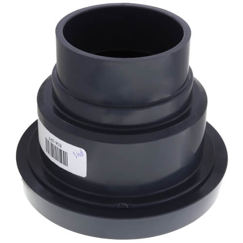 Main product image of 3" x 4" PVC FinishLine Adjustable Rough-In Cleanout w/ Coring Plug (Hub)