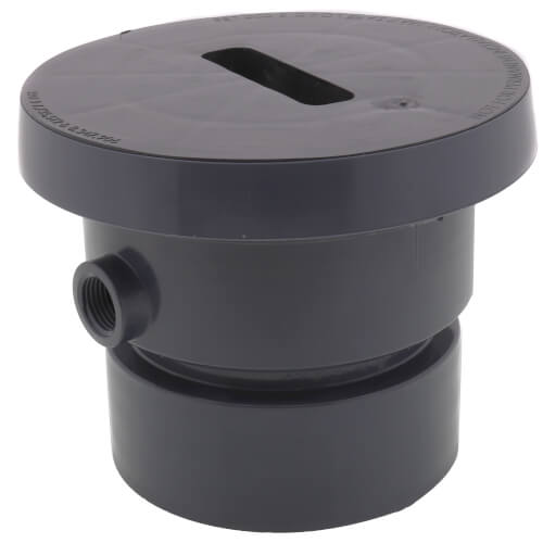 Main product image of 4" PVC FinishLine Adjustable Rough-In Cleanout w/ Coring Plug (Hub)