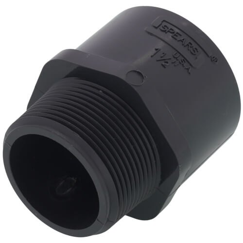 Main product image of 1-1/2" PVC Schedule 80 Male Adapter (MIPT x S)