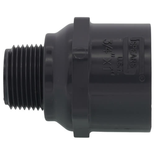 Main product image of 3/4" x 1" PVC Schedule 80 Reducer Male Adapter (MIPT x S)