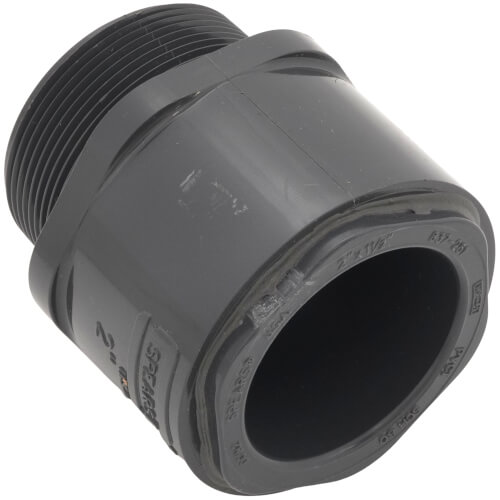 Main product image of 2" x 1-1/2" PVC Schedule 80 Reducer Male Adapter (MIPT x S)
