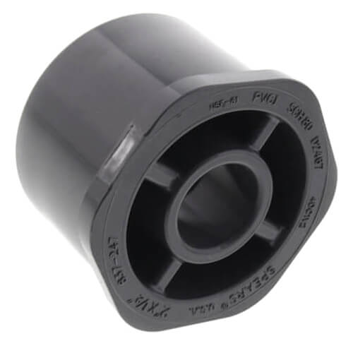 2-1/2" x 1/2" PVC Schedule 80 Reducer Bushing (SPG x S)