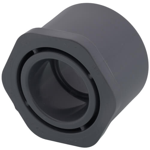 Main product image of 2-1/2" x 1-1/4" CPVC Schedule 80 Flush Style Reducer Bushing (Spigot x Socket)