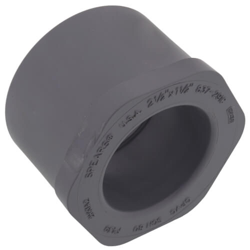 Main product image of 2-1/2" x 1-1/2" CPVC Schedule 80 Flush Style Reducer Bushing (Spigot x Socket)