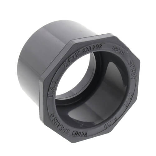Main product image of 2-1/2" x 2" CPVC Schedule 80 Flush Style Reducer Bushing (Spigot x Socket)