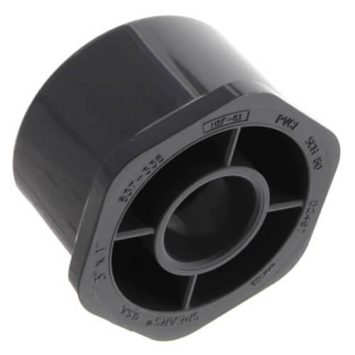 Main product image of 3" x 1" PVC Schedule 80 Reducer Bushing (SPG x S)