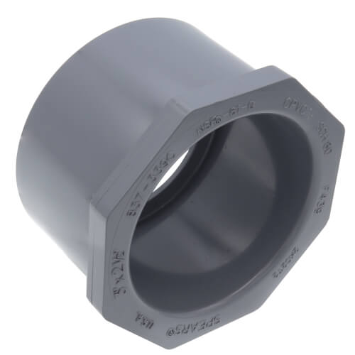 Main product image of 3" x 2-1/2" CPVC Schedule 80 Flush Style Reducer Bushing (Spigot x Socket)