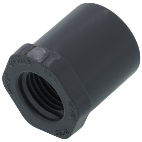 1/2" x 1/4" PVC Sch. 80 Flush Style Reducer Bushing (Spigot x FPT)