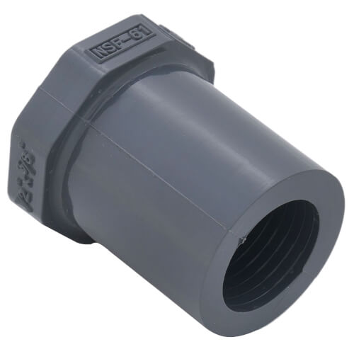 Main product image of 1/2" x 3/8" CPVC Schedule 80 Flush Style Reducer Bushing (Spigot x FIPT)